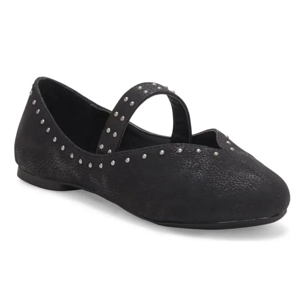 Lucky Brand Girls Studded Mary-Jane's
Flat Shoes Black size 2 Matte black flats - Picture 1 of 11